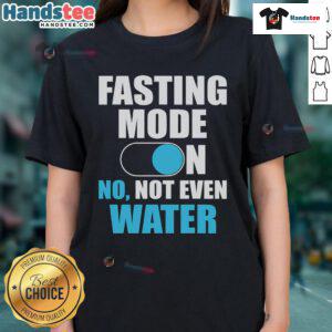Official Fasting Mode On Tee for Ladies celebrating Ramadan Mubarak - perfect for Eid festivities and spiritual reflection.