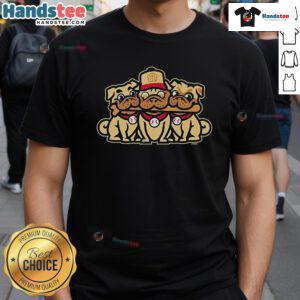 Official Night Of The Grumble Pugs Baseball T-Shirt featuring a playful pug design and vibrant team colors.