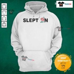 Alt Text: Official Ryan Clark Slept On Hoodie in black, featuring stylish graphics and a comfortable fit, perfect for fans.
