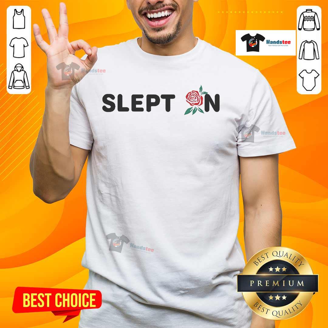 Official Ryan Clark Slept On T-Shirt featuring a bold graphic design, perfect for fans and casual wear enthusiasts.
