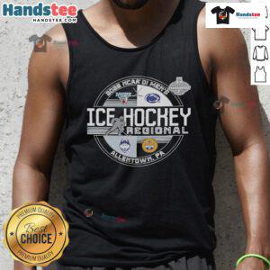 Men's ice hockey tank top for NCAA DI Regional 2025, featuring premium fabric and team graphics.