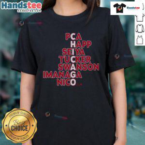 2025 Top Chicago Baseball MLB Names Ladies Tee featuring stylish design and vibrant team colors.