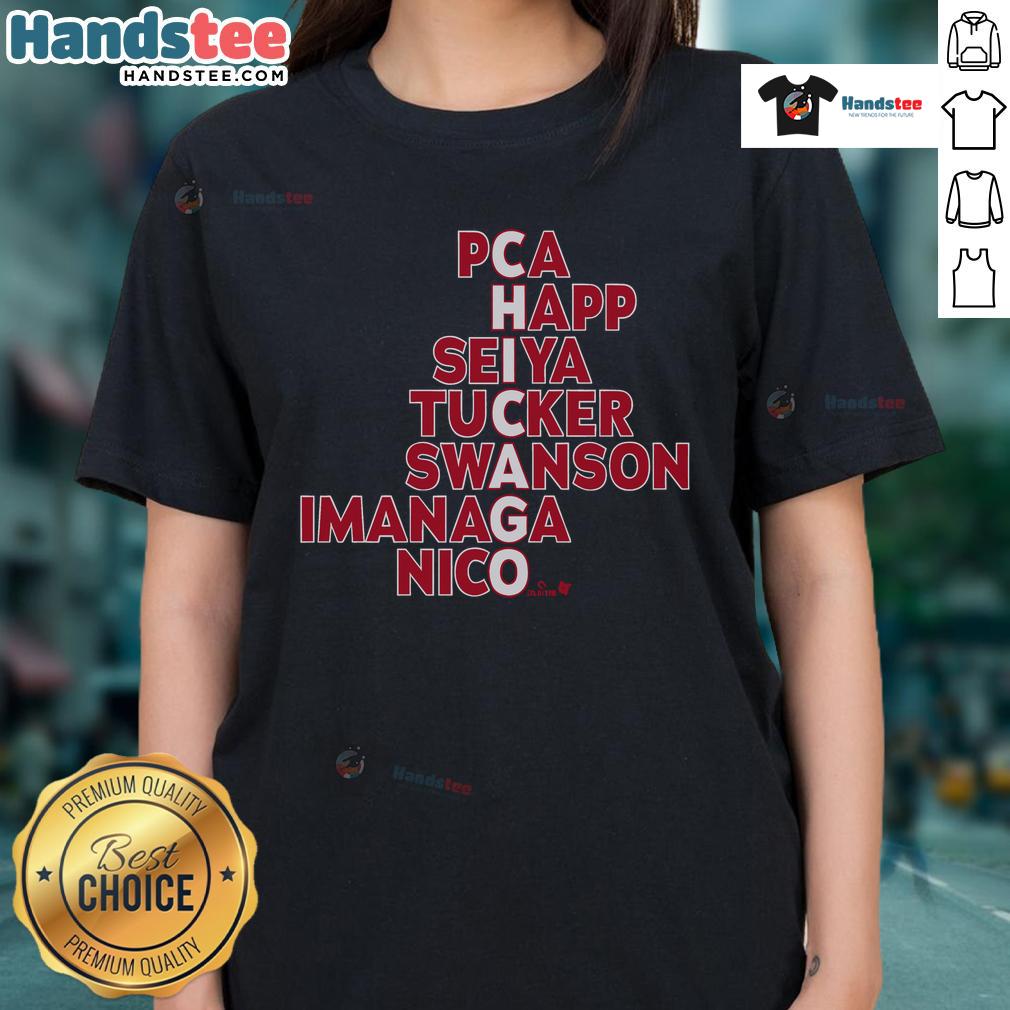 2025 Top Chicago Baseball MLB Names Ladies Tee featuring stylish design and vibrant team colors.