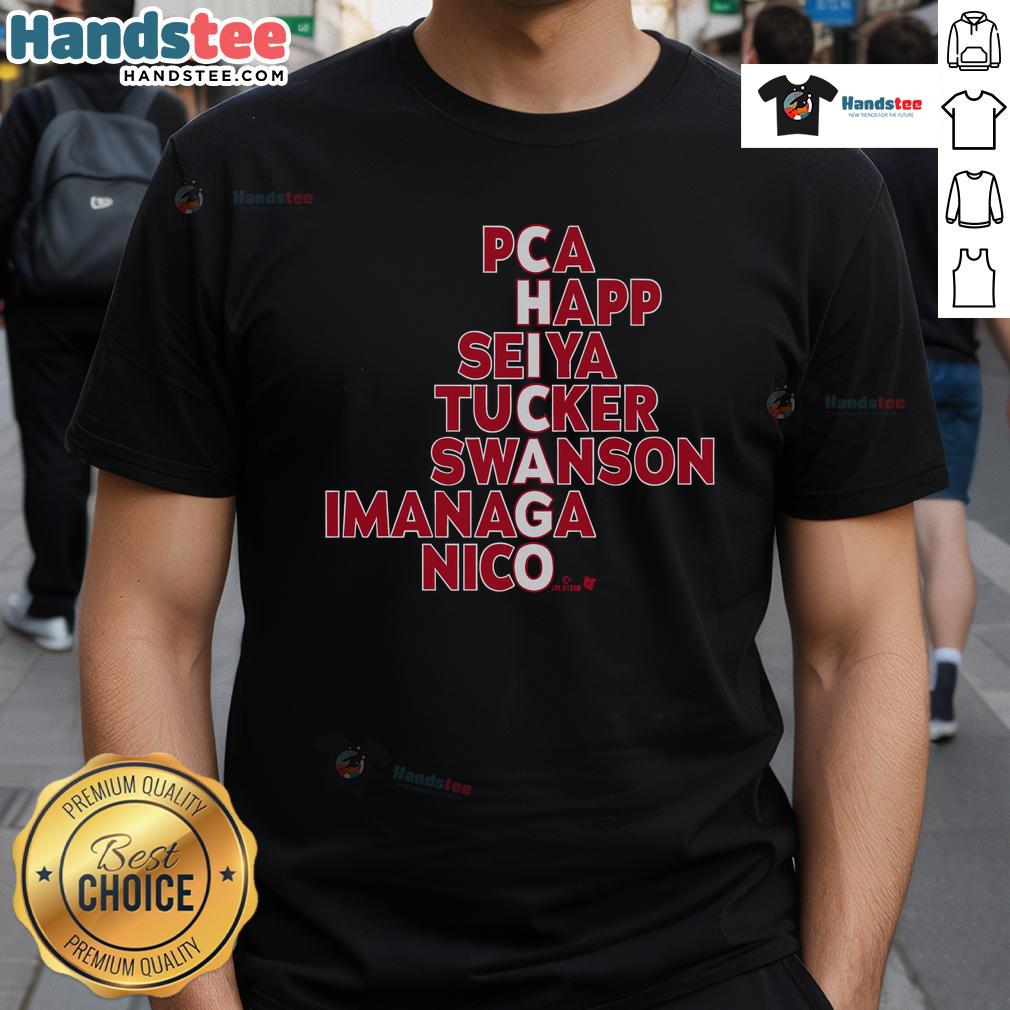 Top Chicago Baseball MLB Names 2025 T-Shirt featuring iconic player names and vibrant team colors.