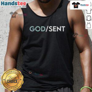 Top God Sent Christian Faith Spiritual Jesus Religious Tank Top featuring a vibrant design for believers and worshippers.