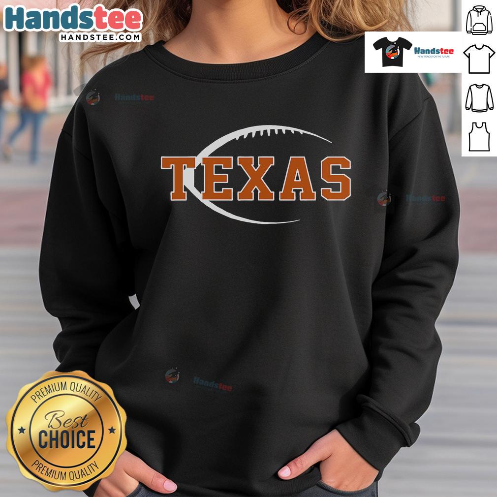 Top Texas Horn sweatshirt showcasing Texas pride with bold design, perfect for state enthusiasts and casual wear.