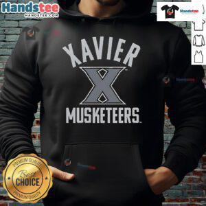 Alt Text: Top Xavier University Musketeers logo hoodie featuring vibrant colors and stylish design for fans and supporters.