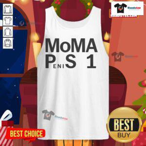 Funny MoMA penis tank top featuring humorous art-inspired design, perfect for casual wear and art lovers.