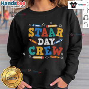 Funny STAAR Day Crew Sweatshirt featuring a playful design perfect for students celebrating testing day with humor.