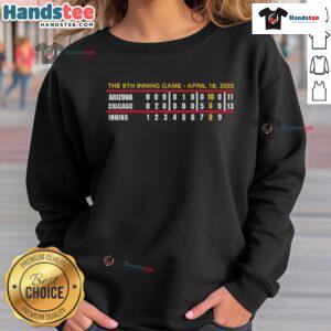 Funny 8th Inning Game sweatshirt from April 18, 2025, featuring a humorous design perfect for baseball fans.