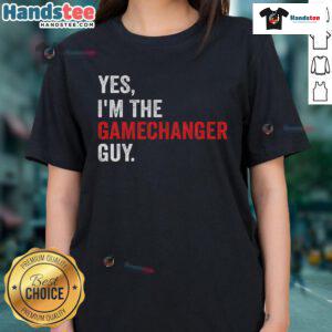 Funny 'Yes, I'm The Gamechanger' tee for ladies, featuring a playful design perfect for casual wear and making a statement.