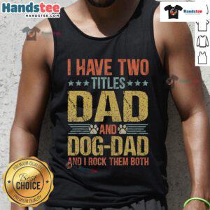Funny tank top for dog lover dads featuring a humorous puppy quote for Father's Day celebrations.