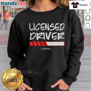 Good Driving Tes driver's license sweatshirt featuring a stylish design for proud drivers and car enthusiasts.