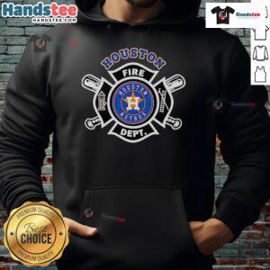 Good Fire Dept Houston Astros baseball hoodie featuring team logo, perfect for fans and casual wear.