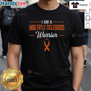 Good I Am A Multiple Sclerosis Warrior T-Shirt design featuring bold text, perfect for MS awareness and support.