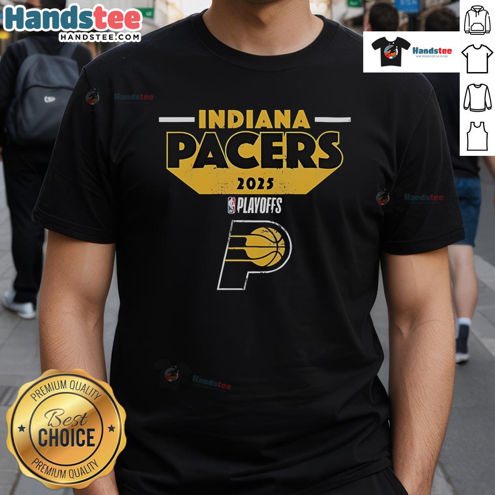 Good Indiana Pacers 2025 Playoff Participant Master T-Shirt featuring team colors and logo, perfect for fans and collectors.