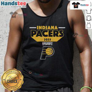 Good Indiana Pacers 2025 Playoff Participant Master Tank Top featuring team colors and logo for basketball fans.