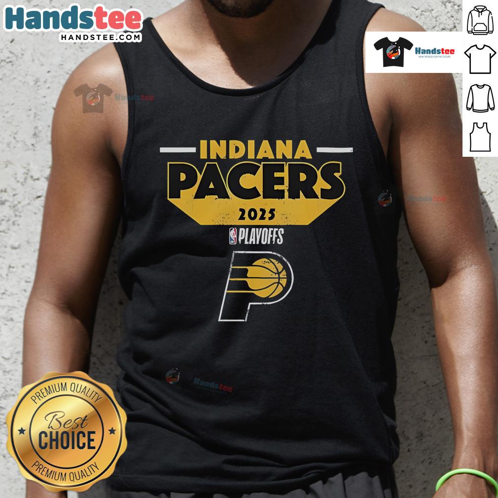 Good Indiana Pacers 2025 Playoff Participant Master Tank Top featuring team colors and logo for basketball fans.