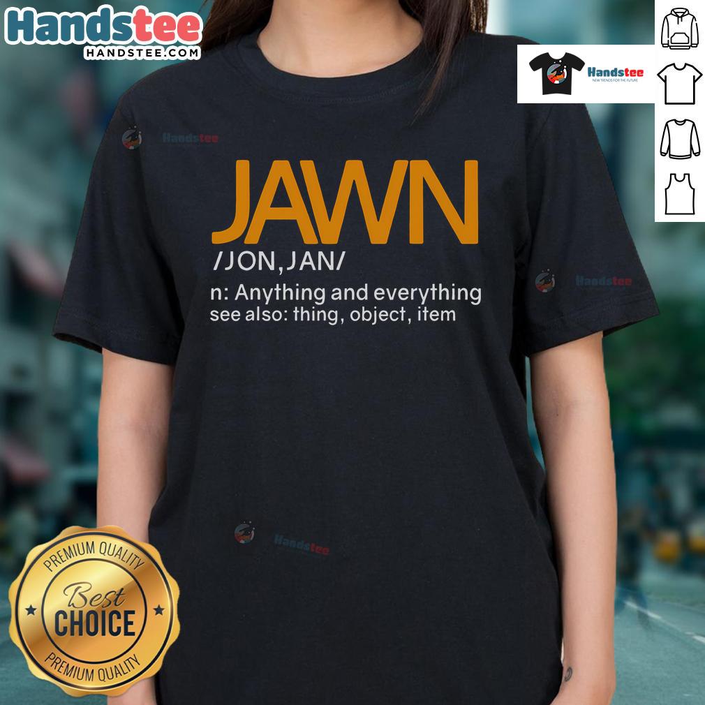 Good Jawn Dictionary slang Philadelphia ladies tee featuring trendy design and vibrant colors celebrating local culture.
