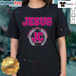 Good Jesus for God Loved the World JC John 3:16 ladies tee featuring a stylish design with faith-inspired graphics.