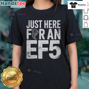 EF5 Storm Chaser Tornado Ladies Tee featuring a stylish design for storm enthusiasts and chase fans.