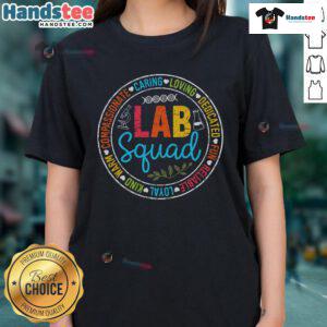Good Lab Quad Crew Lab Week 2025 tee for female lab scientists, showcasing pride in MLS and MLT professions.