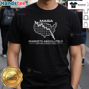 Good Maga Market T-Shirt featuring a humorous stock market mayhem map design, perfect for financial humor enthusiasts.