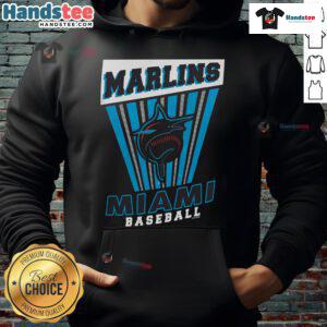 Good Miami Marlins Baseball Starter Hoodie in red, featuring team logo, perfect for fans and game day wear.
