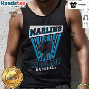 Good Miami Marlins baseball starter tank top featuring team colors and logo, perfect for game day and casual wear.