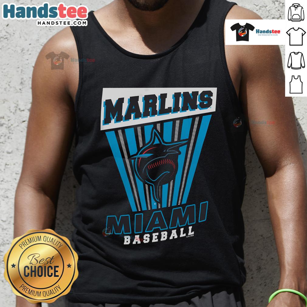 Good Miami Marlins baseball starter tank top featuring team colors and logo, perfect for game day and casual wear.