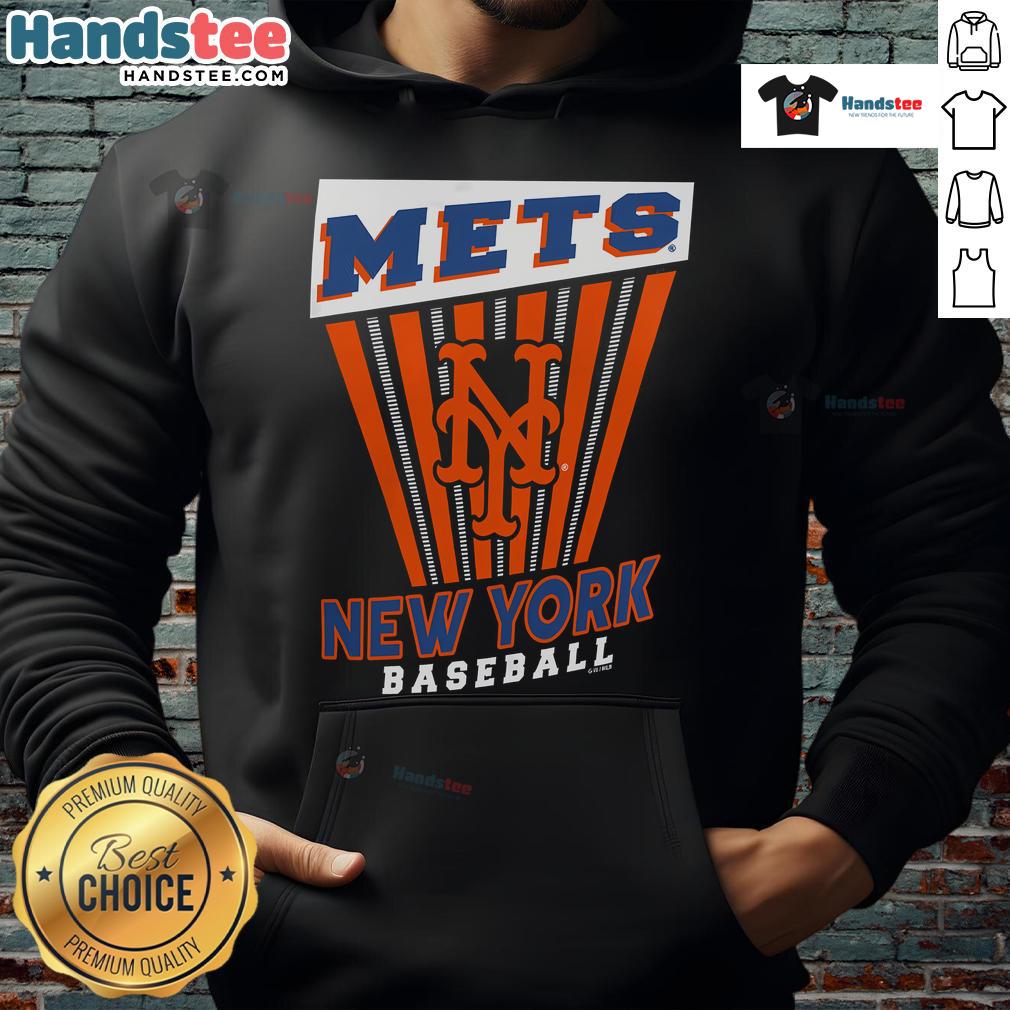 Good New York Mets Baseball Starter Hoodie in blue and orange, perfect for fans showing team spirit on game day.