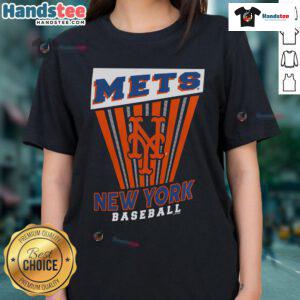 Good New York Mets Baseball Starter Ladies Tee in vibrant blue, featuring team logo and stylish design for fans.