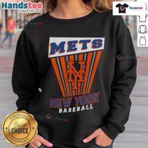 Alt Text: Good New York Mets baseball starter sweatshirt in blue with team logo, perfect for fans and casual wear.