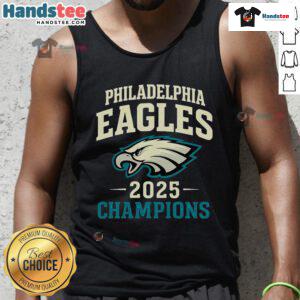 Good Philadelphia Eagles 2025 Champions tank top featuring vibrant team colors and logo, perfect for fans and celebrations.