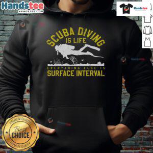 Good Scuba Diving is Life hoodie showcasing vibrant design, perfect for diving enthusiasts and ocean lovers.