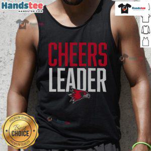Good Southeast Missouri State Redhawks cheerleader wearing a stylish tank top, showcasing team spirit and athletic pride.