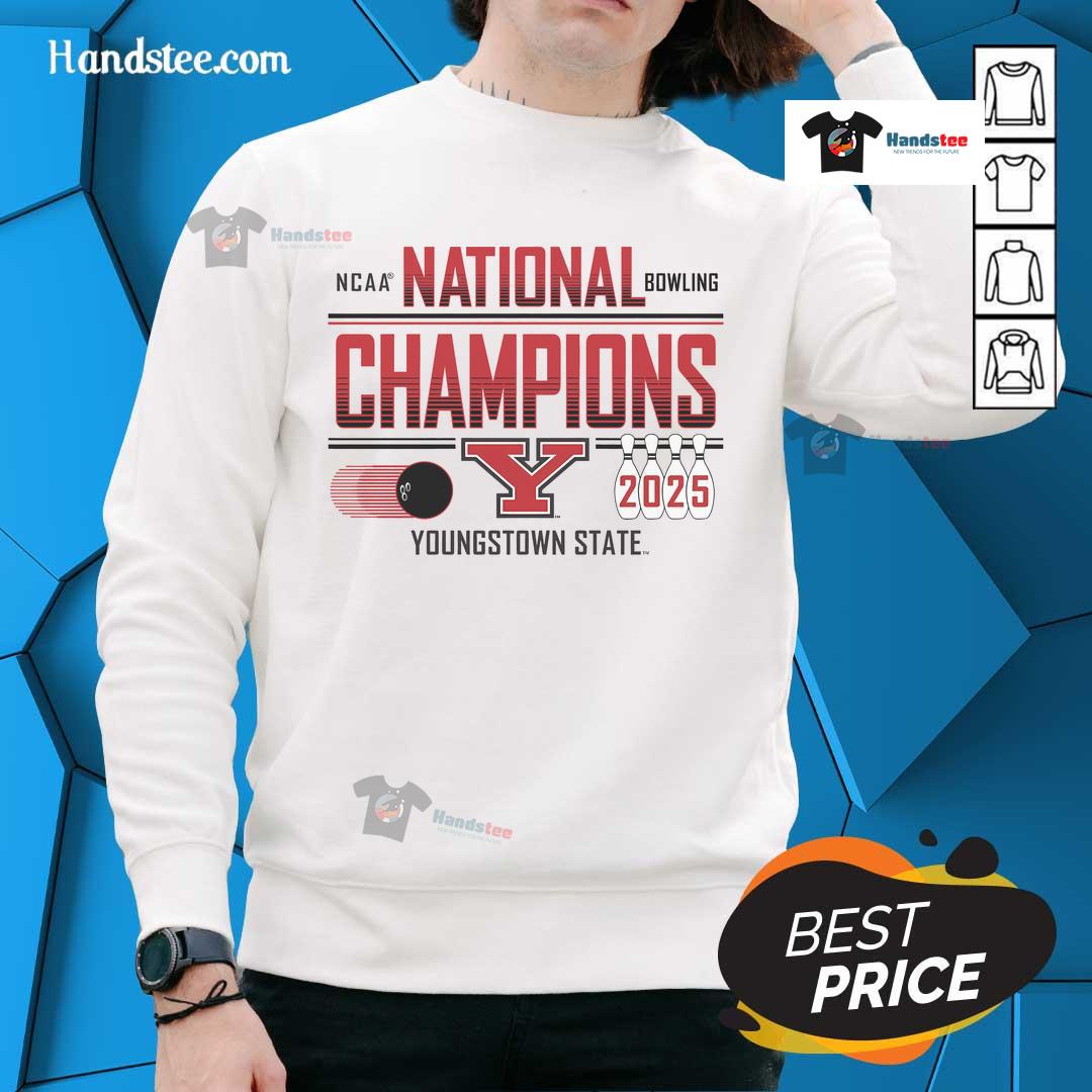 Good Youngstown State Penguins Blue 84 2025 NCAA Bowling National Champions Sweatshirt showcasing team pride and style.