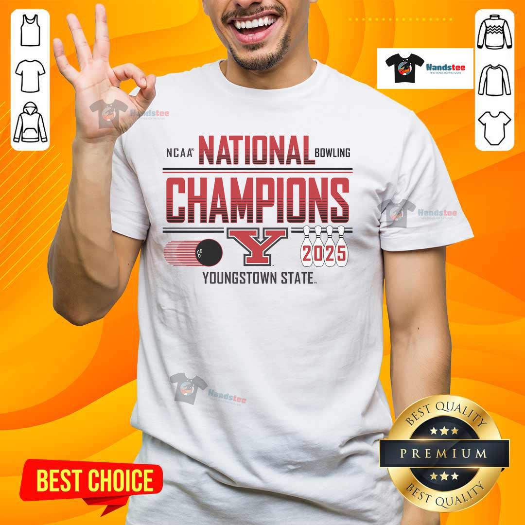 Good Youngstown State Penguins Blue 84 2025 NCAA Bowling National Champions T-Shirt featuring vibrant team colors and logo.
