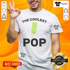 Happy The Coolest Pop T-Shirt featuring a vibrant graphic design, perfect for casual wear and pop culture enthusiasts.