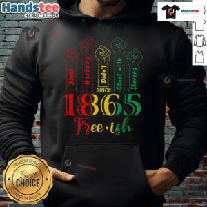Hot Resist Juneteenth hoodie celebrating African American history, June 19th, featuring vibrant colors and bold design.
