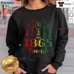 Hot Resist Juneteenth sweatshirt celebrating African American history, perfect for June 19th festivities and pride.