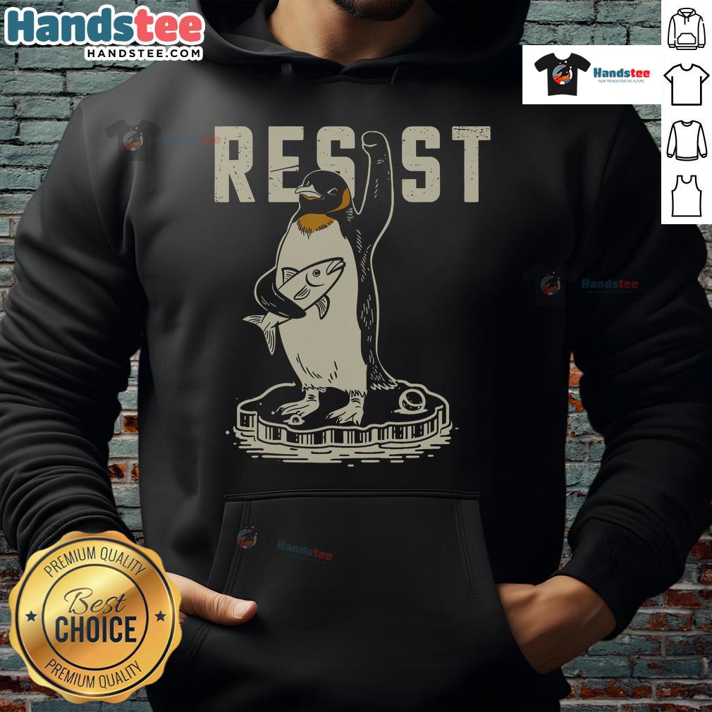 Cozy Hot Resist Penguin Hoodie featuring a cute penguin design, perfect for winter wear and animal lovers.