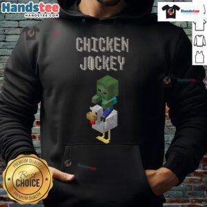 Adorable baby zombie chicken jockey Minecraft hoodie with vibrant graphics and cozy design for gamers and fans.