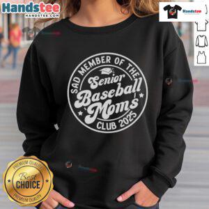 2025 Baseball Senior Mama sweatshirt for Nice Baseball Senior Moms Club, featuring a stylish design and comfy fit.