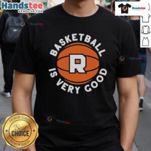Alt Text: Nice Basketball Is Very Good logo T-shirt featuring a stylish design for basketball enthusiasts.