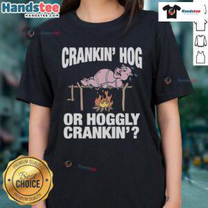 Nice Crankin Hog ladies tee featuring a stylish design, perfect for casual wear and bike enthusiasts.