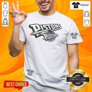 Nice Detroit Pistons Hardwood Classics Evergreen T-Shirt featuring vibrant team colors and retro design for fans.
