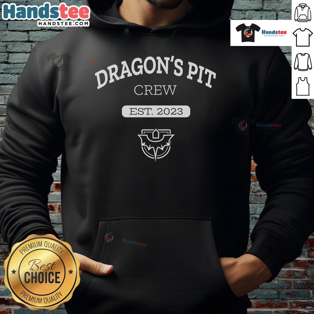 Nice Dragonspit Dragons Pit Crew Est 2023 hoodie featuring a stylish design and vibrant colors for dragon enthusiasts.