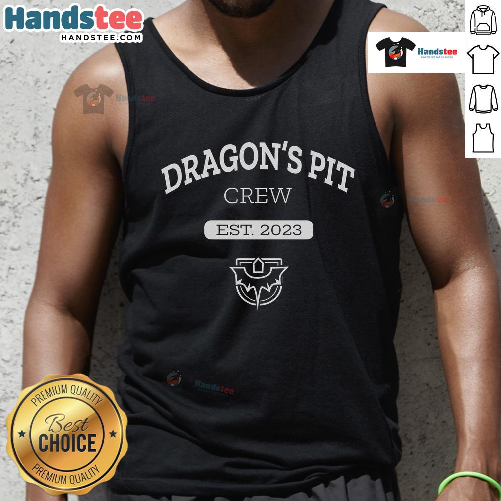 Nice Dragonspit Dragons Pit Crew Est 2023 tank top featuring vibrant design and comfortable fit for dragon enthusiasts.