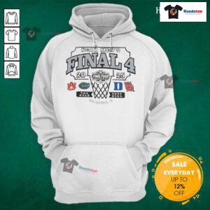 2025 NCAA Men's Basketball Final Four hoodie featuring team logos and vibrant design for fans and supporters.